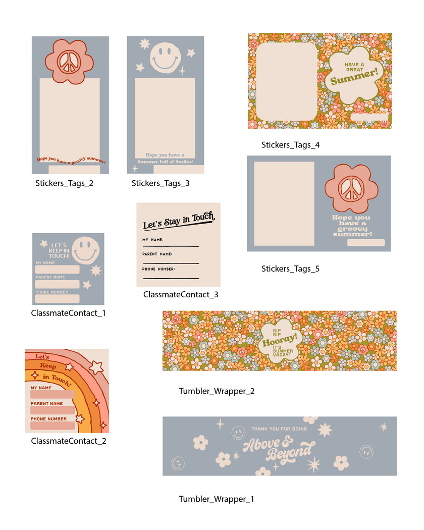 Last Day of School Tags and Flags (Vol.4)