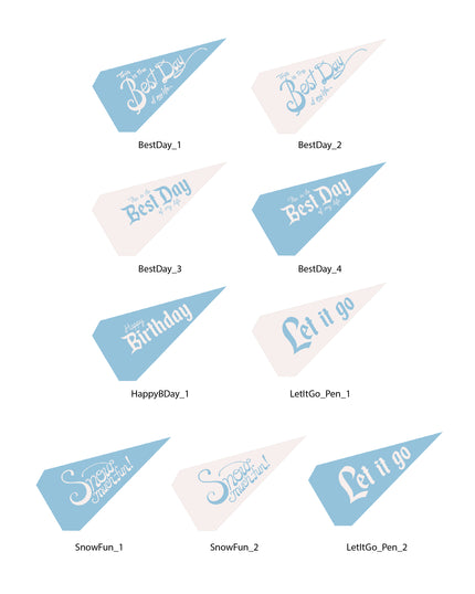 Frozen Birthday Tags and Flags in collaboration with @myfourwonders