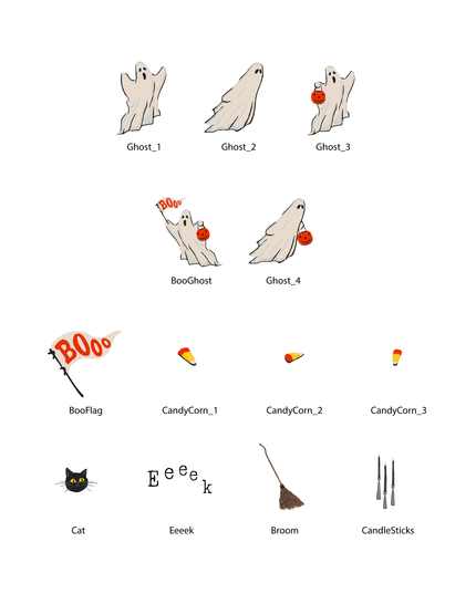 Halloween Elements (Vol.6.2) - Set (Graphic Elements)