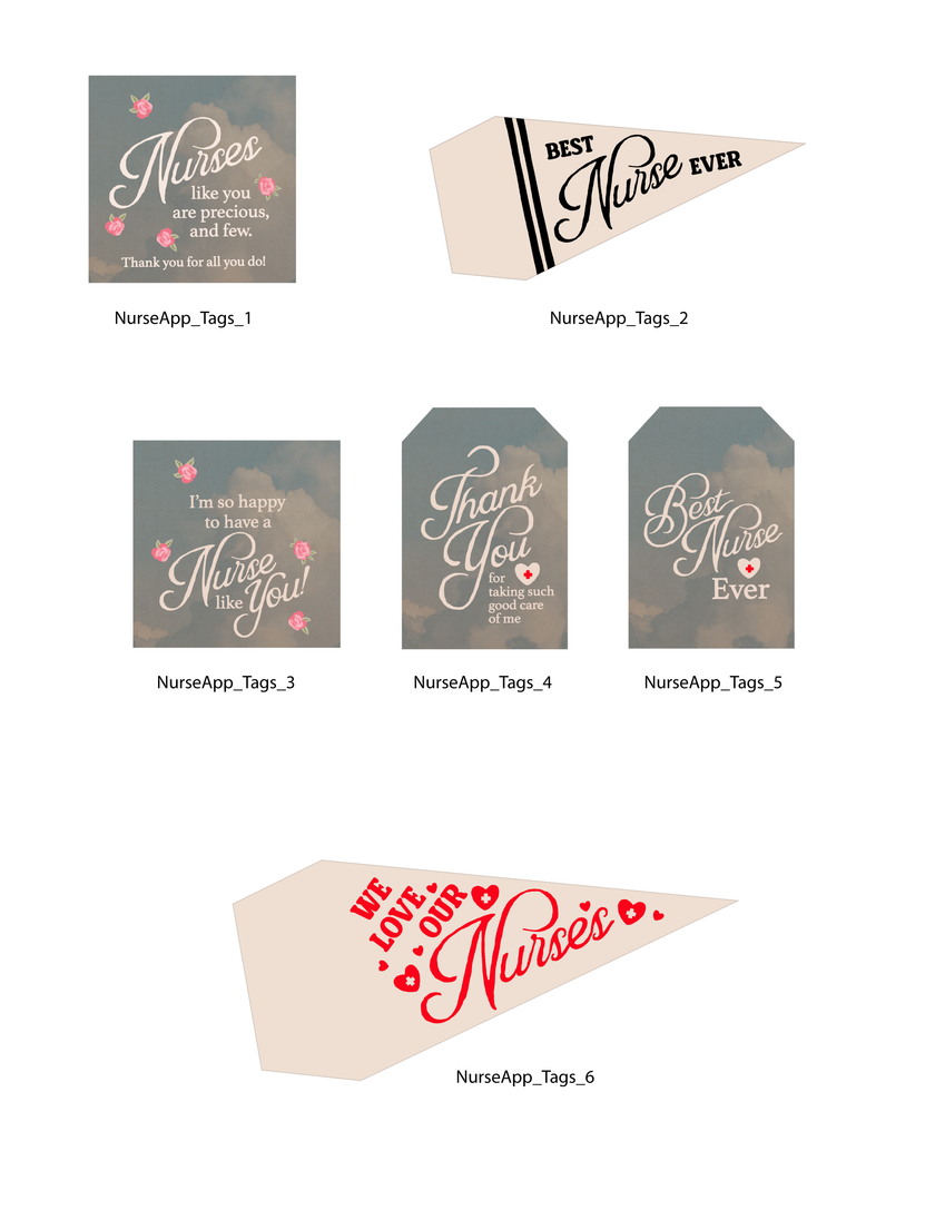 Happy Nurses Week Tags and Flags (Vol.3)