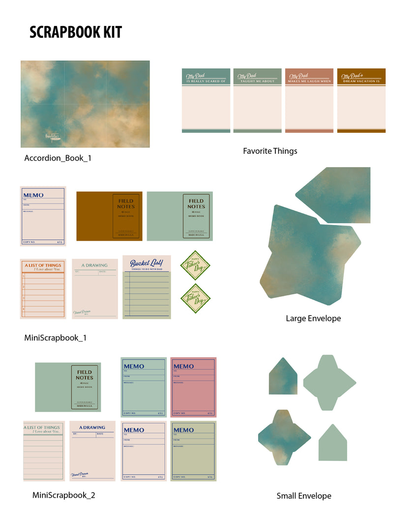 Father's Day Scrapbook Kit