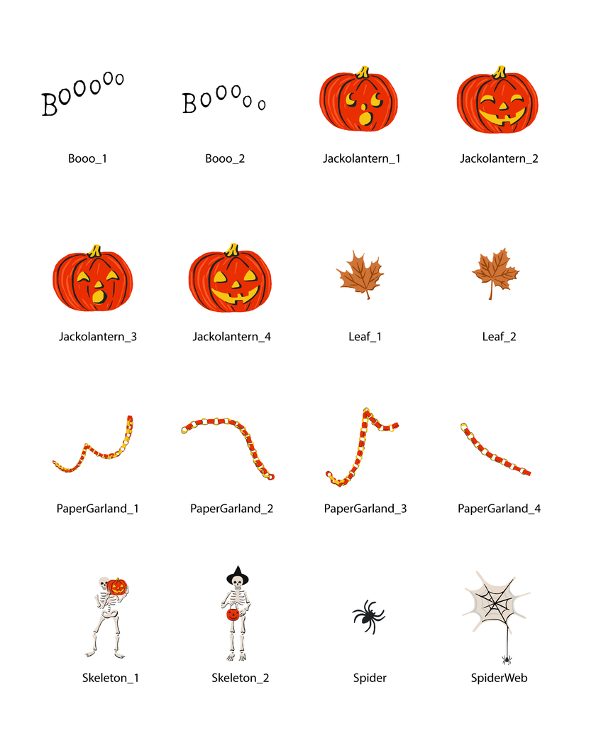 Halloween Elements (Vol.6.2) - Set (Graphic Elements)