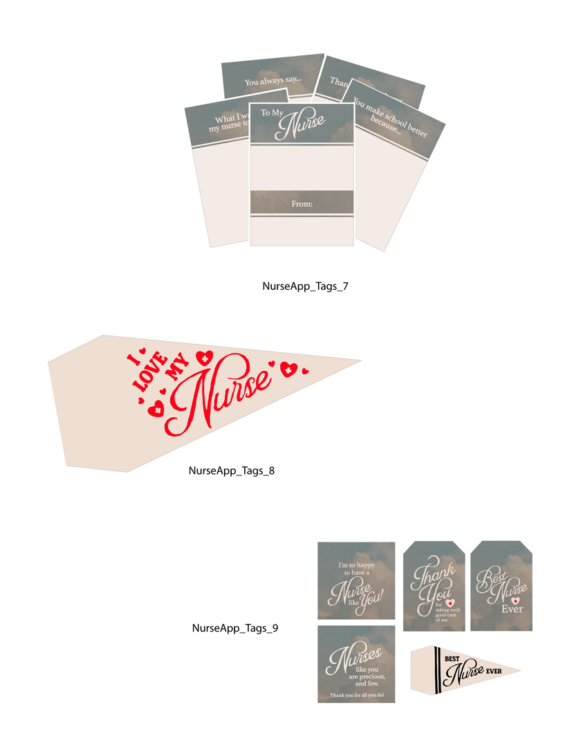 Happy Nurses Week Tags and Flags (Vol.3)