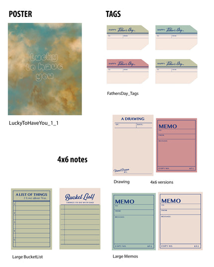 Father's Day Tags & Poster (Vol. 5)
