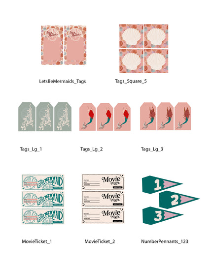 Mermaid Tags and Flags (Vol.3)