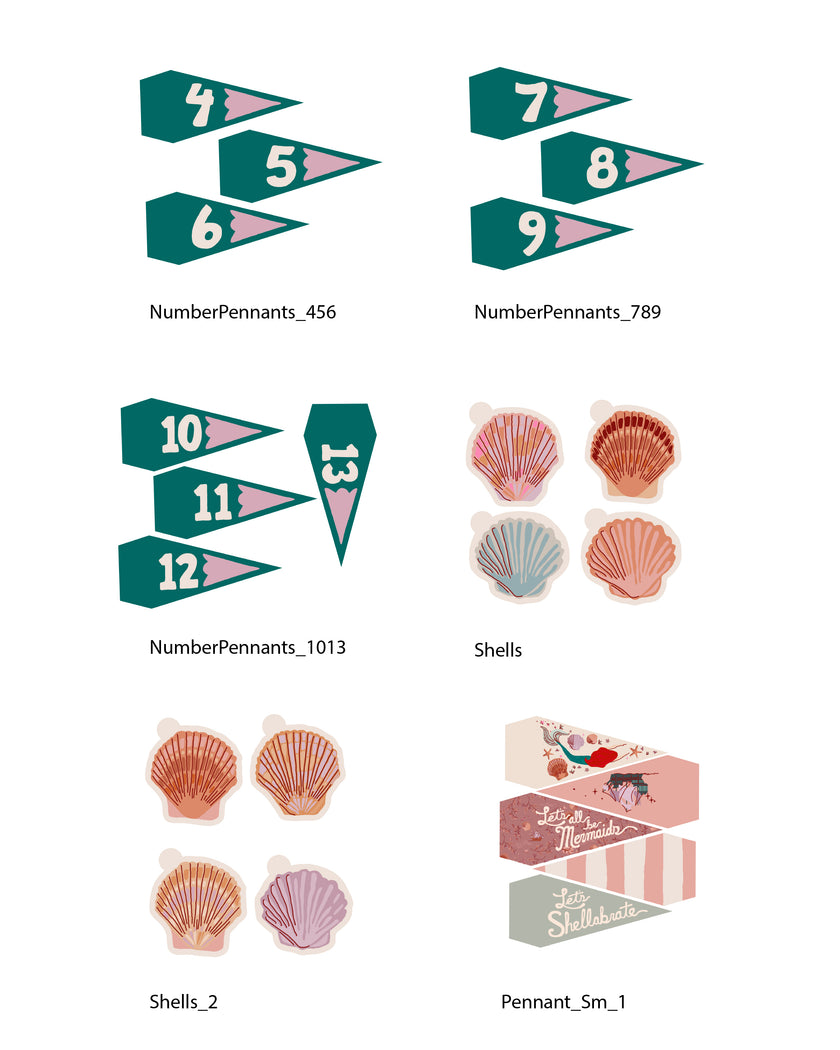 Mermaid Tags and Flags (Vol.3)