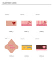 Valentine's Cards & DIY Envelope (Vol.7)