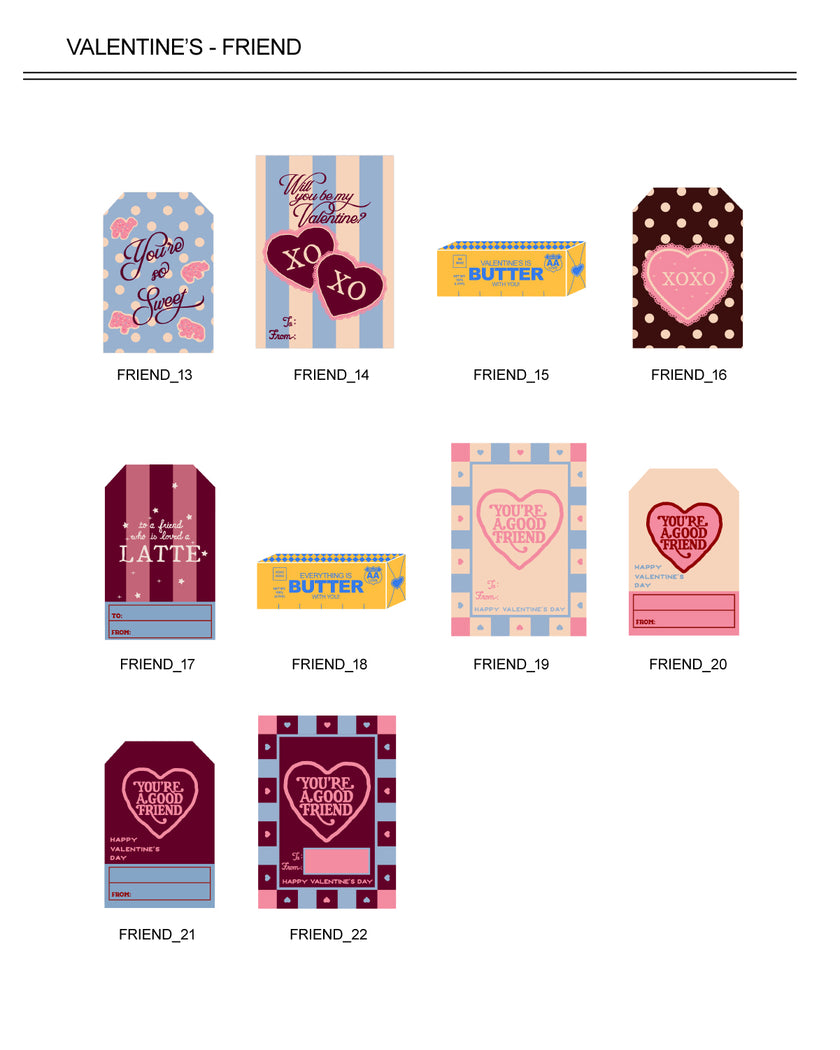 Valentine's Tags - Friends (Vol.7)