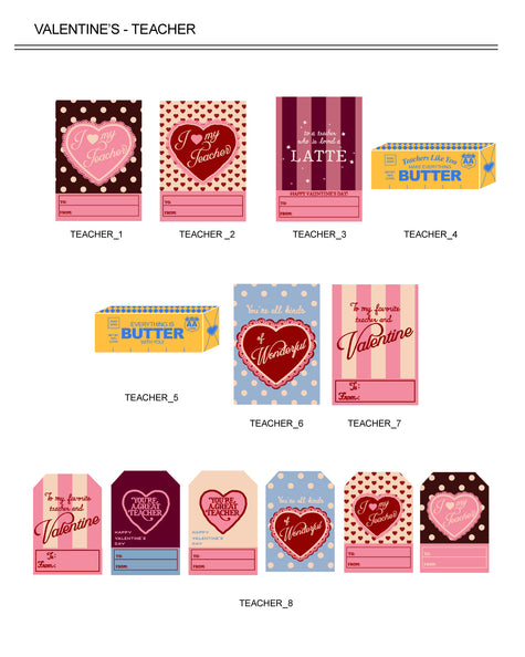 Valentine's Tags - Teachers (Vol. 7)