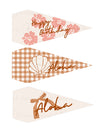 Hawaiian Birthday - Tags and Flags