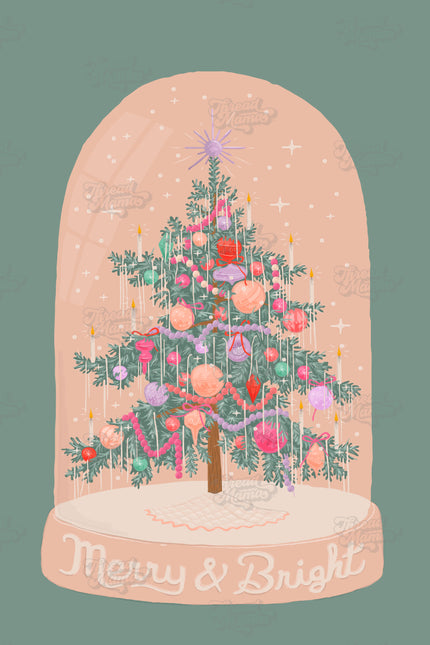 Snow Globe Christmas Tree - Set / Opal + Olive x Thread Mama