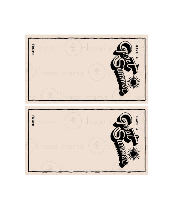 Last Day of School - Classmate Contact Tags