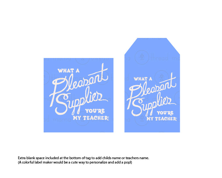 Back To School - Teacher Gift Tags and Flags (Vol.4)