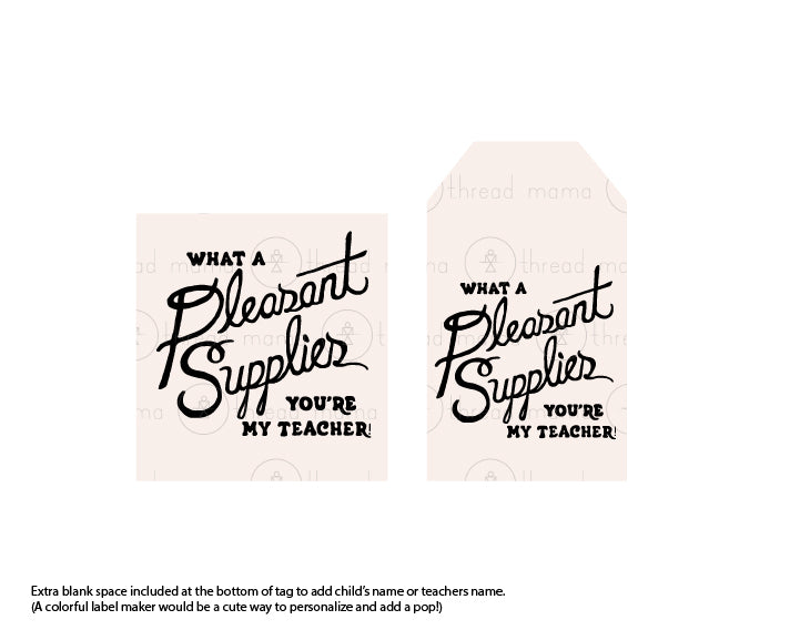 Back To School - Teacher Gift Tags and Flags (Vol.4)