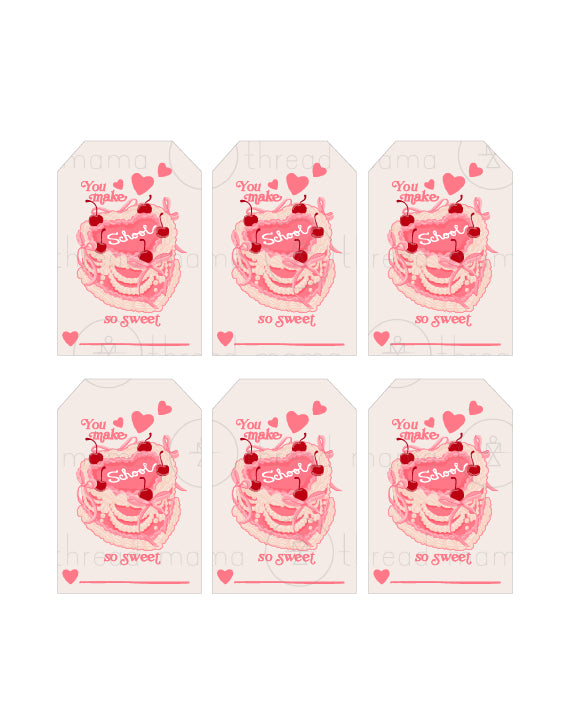 Teacher Valentine's Tags - (Vol.5)