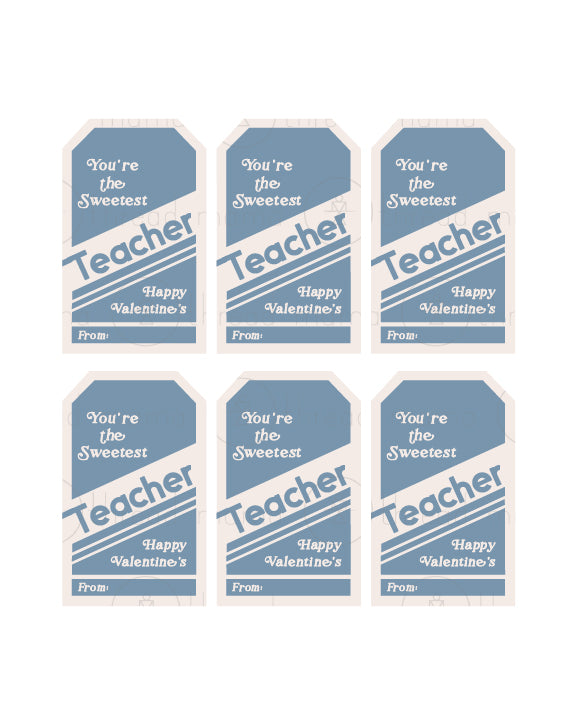 Teacher Valentine's Tags - (Vol.5)