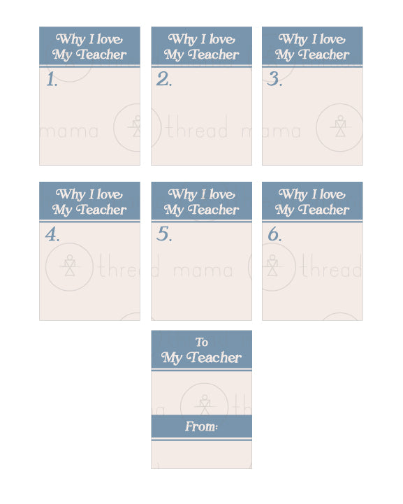 Teacher Valentine's Tags - (Vol.5)