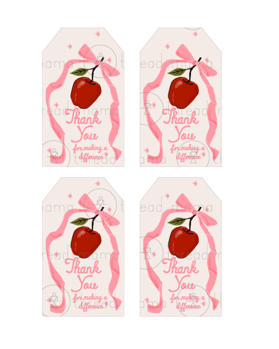 Teacher Appreciation Tags and Flags (Vol.5)