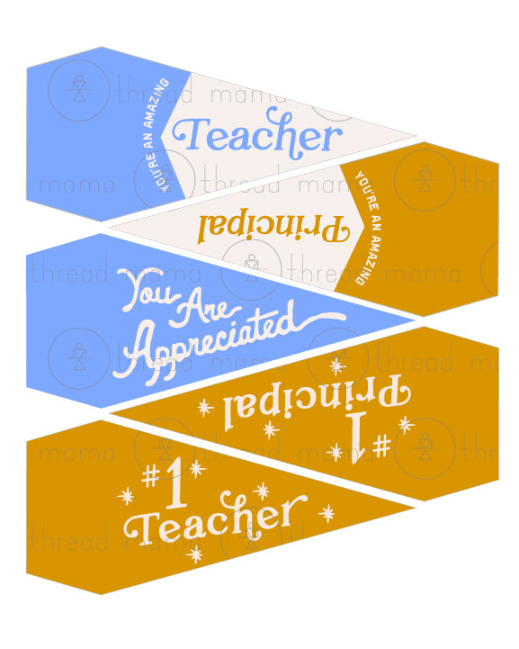 Teacher Appreciation Tags and Flags (Vol.5)
