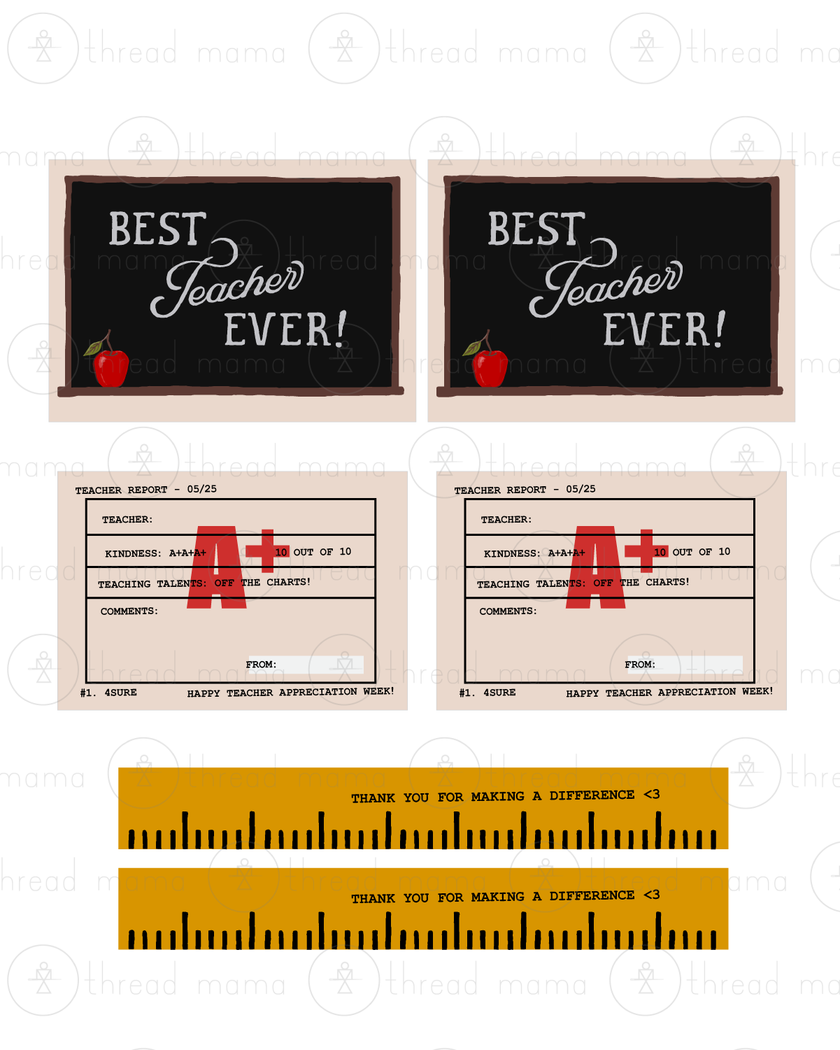 Teacher Appreciation Tags and Flags (Vol.6)