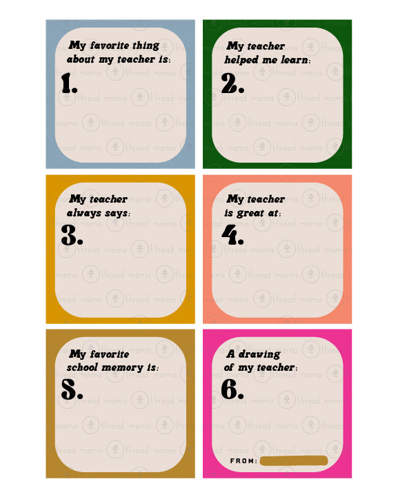 Teacher Appreciation Tags and Flags (Vol.3)