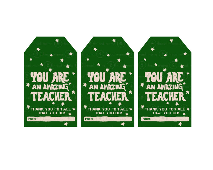 Teacher Appreciation Tags and Flags (Vol.3)