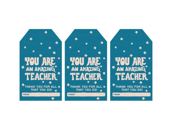 Teacher Appreciation Tags and Flags (Vol.3)