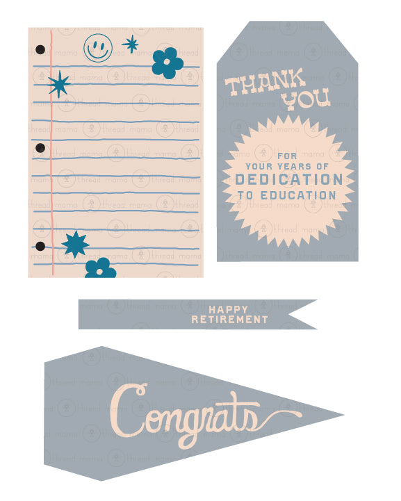 Teacher Appreciation Tags and Flags (Vol.3)