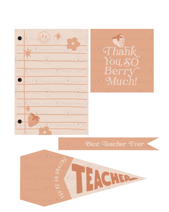 Teacher Appreciation Tags and Flags (Vol.3)