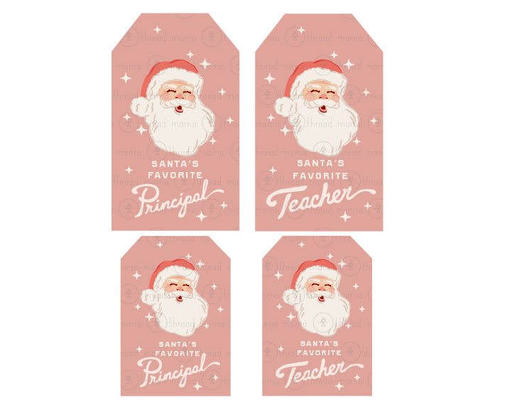 Holiday Teacher Appreciation Tags & Flags (Vol.4)