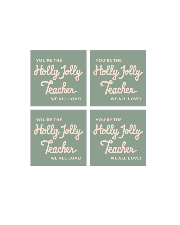 Holiday Teacher Appreciation Tags & Flags (Vol.5)