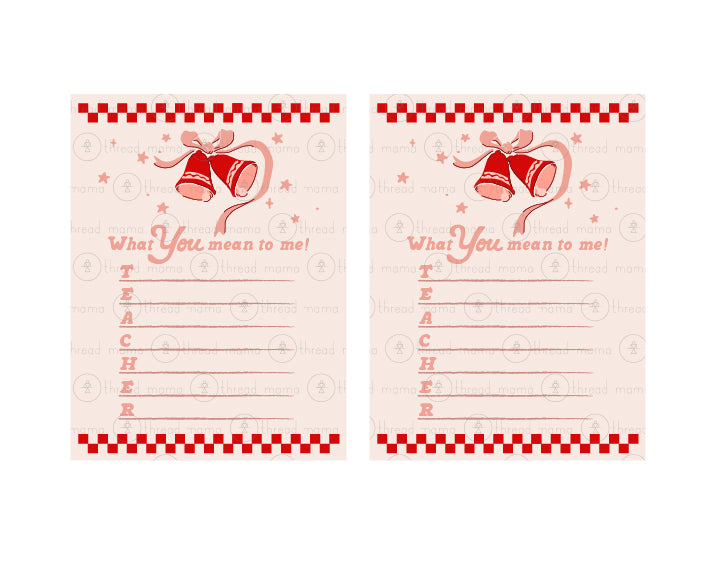 Holiday Teacher Appreciation Tags & Flags (Vol.4)
