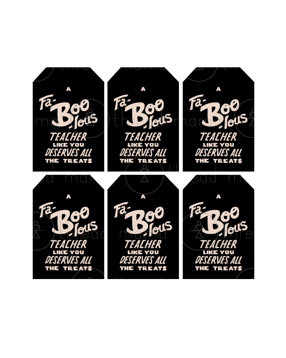 October Teacher Tags & Flags (Vol. 4)