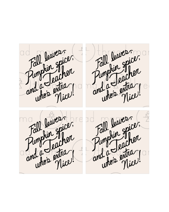 October Teacher Tags & Flags (Vol. 4)