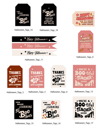 October Teacher Tags & Flags (Vol. 4)