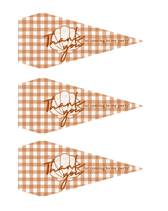 Hawaiian Birthday - Tags and Flags