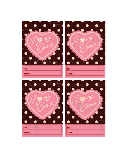 Valentine's Tags - Coaches (Vol. 7)