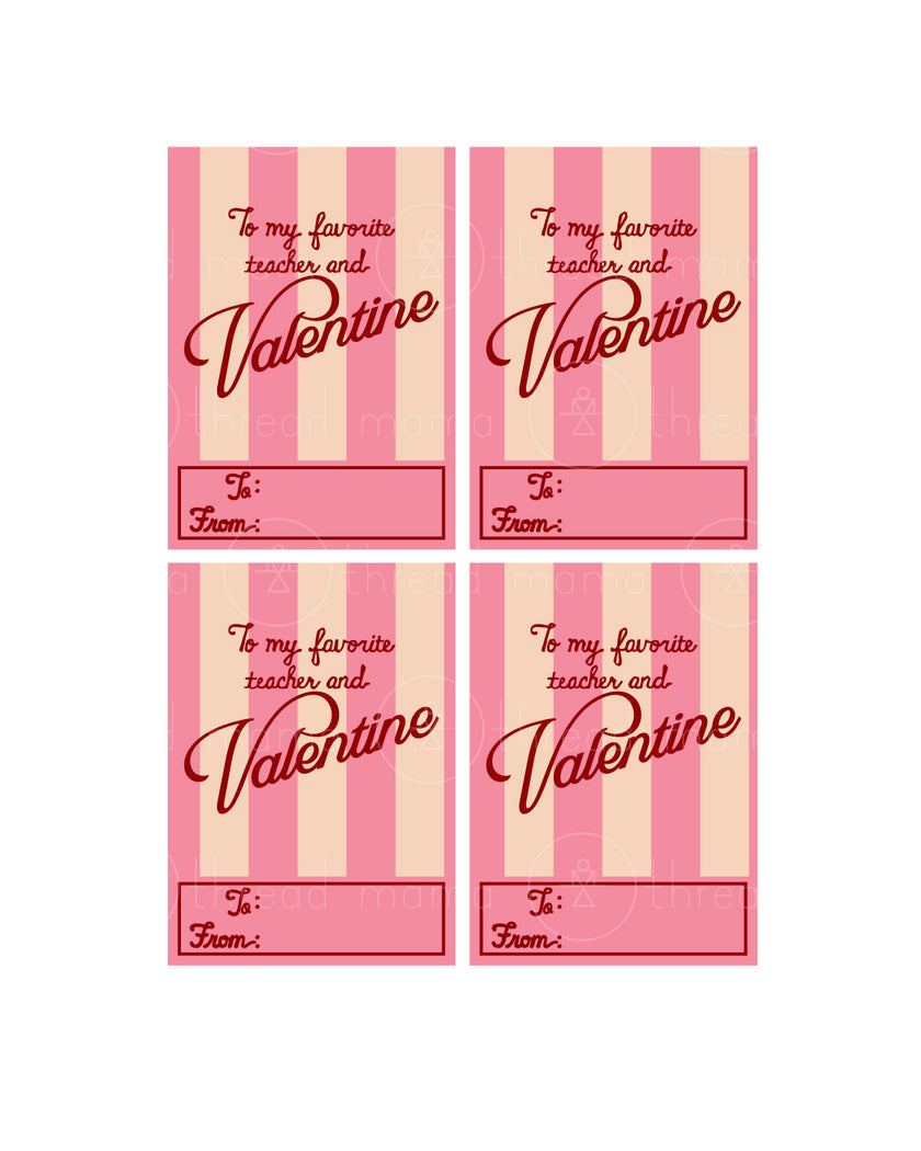 Valentine's Tags - Teachers (Vol. 7)