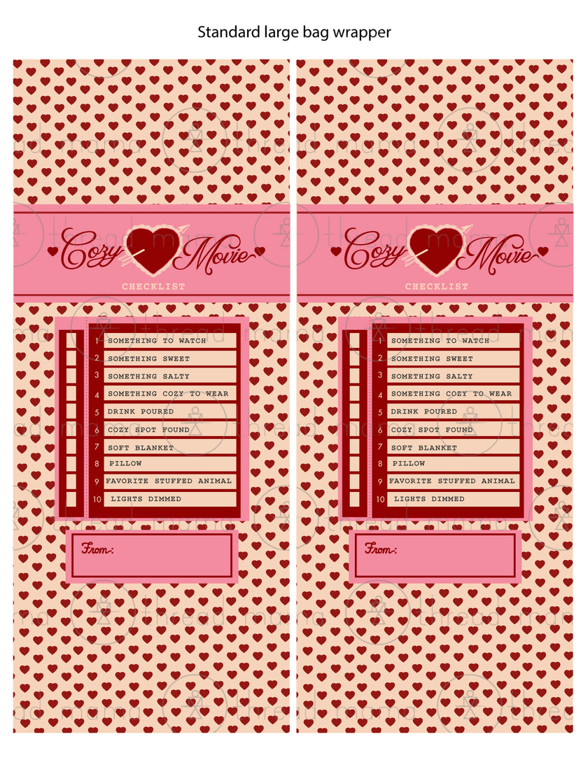 Valentine's Popcorn Tags