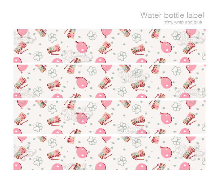 Blue-ish Party Tags and Flags