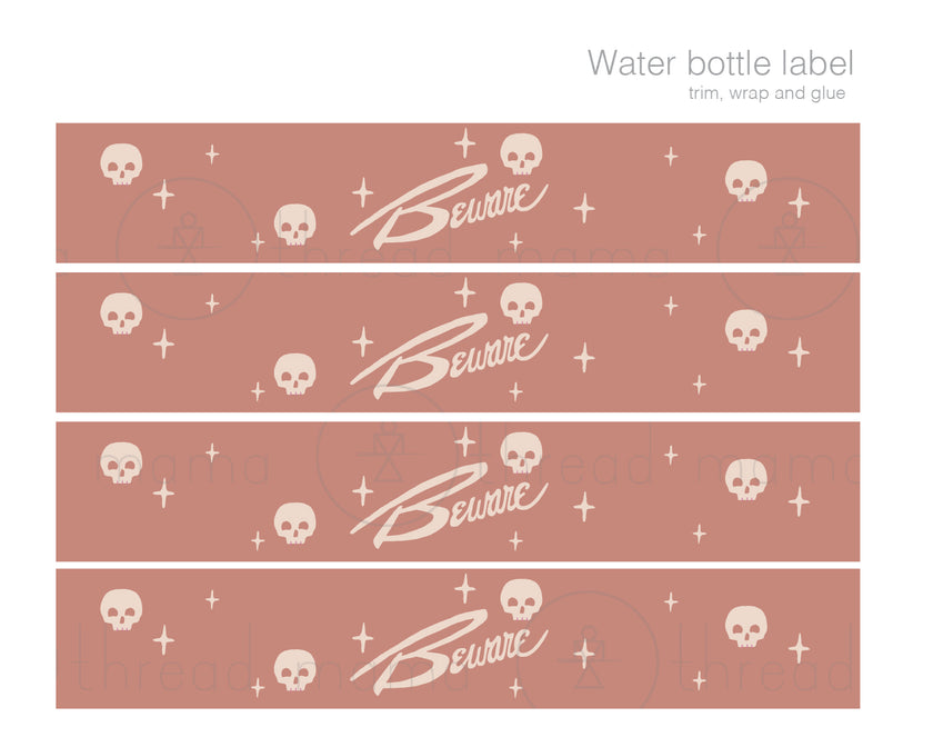 Halloween Candy Wrappers and Water Bottle labels - (Vol.4)