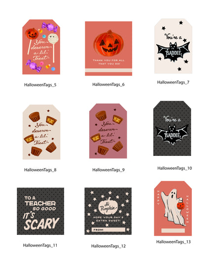 Halloween Tags & Flags - (Vol.6)