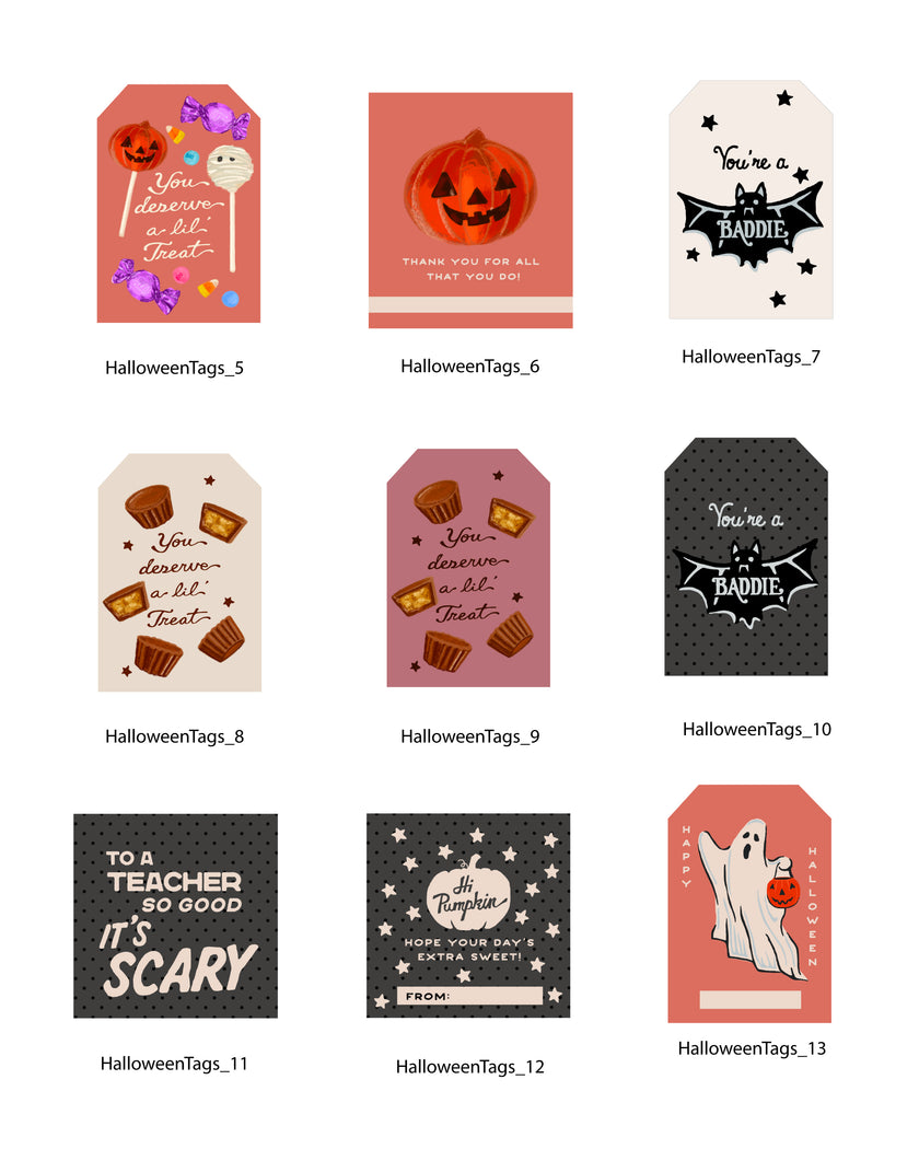 Halloween Tags & Flags - (Vol.6)