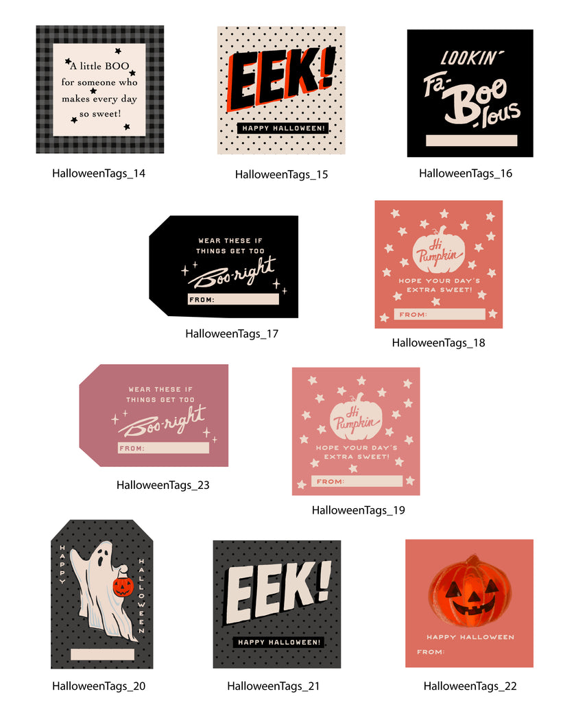 Halloween Tags & Flags - (Vol.6)