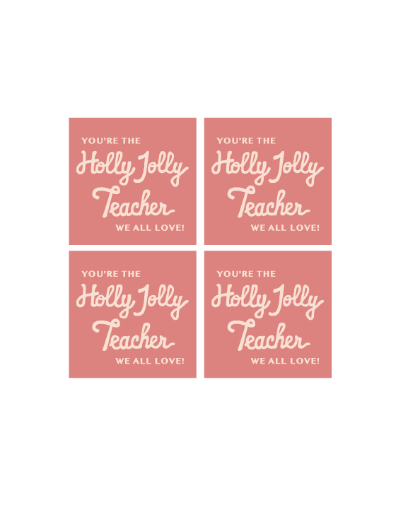 Holiday Teacher Appreciation Tags & Flags (Vol.5)