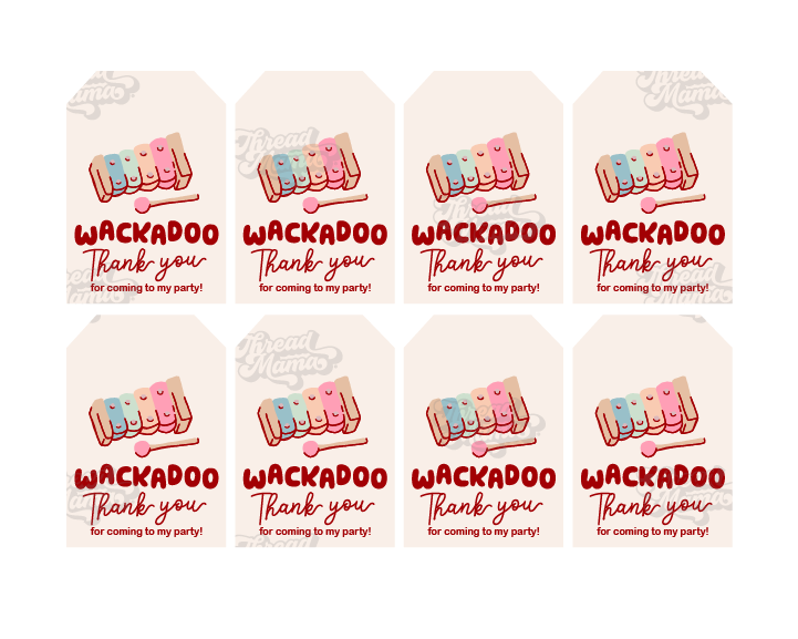 Blue-ish Party Tags and Flags