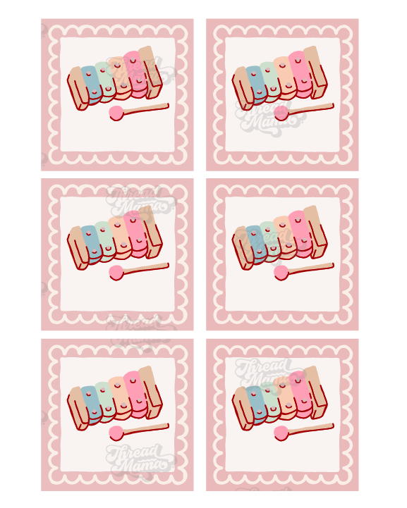 Blue-ish Party Tags and Flags