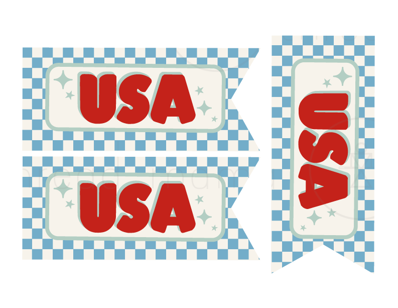 4th of July Tags and Flags (Vol.2)