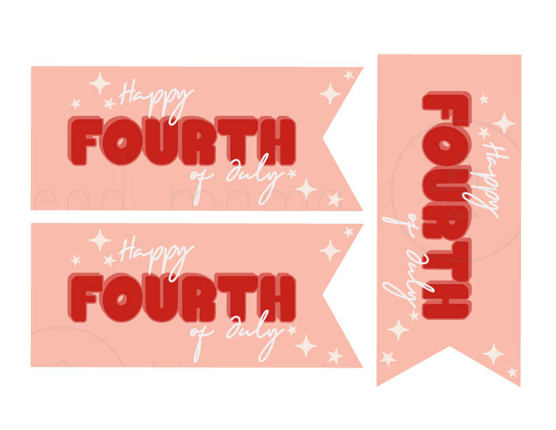4th of July Tags and Flags (Vol.2)