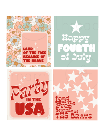 4th of July Tags and Flags (Vol.2)